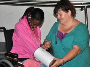 Apee pulls a few winning raffle tickets!