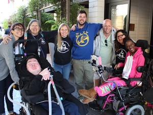 A few folks take a photo with Patrick before he heads back to Alaska.