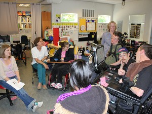 Team 1 has a tough decision to make - Neon green t’s or plain green.